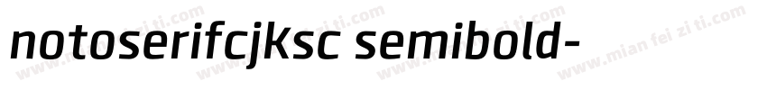 notoserifcjksc semibold字体转换
